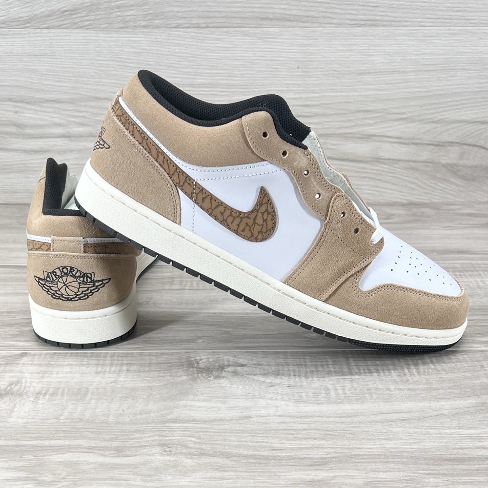 NEW (No Box) Nike Air Jordan 1 SE Low Brown Elephant Men's Size 12.5 DZ4130-201